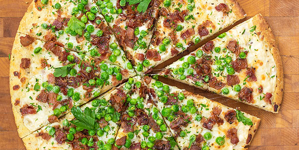 Pizza a la Carbonara Recipe Image