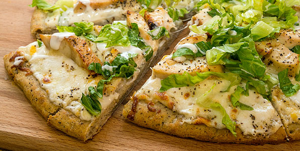 Chicken Caesar Pizza Recipe Image